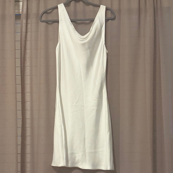 Norma Kamali White Backless Dress